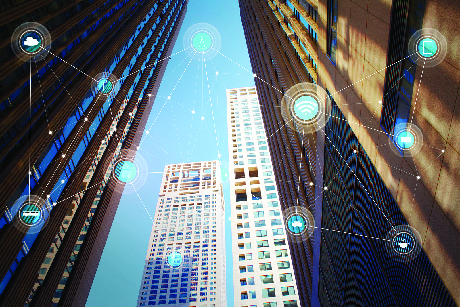 Internet Things connected buildings