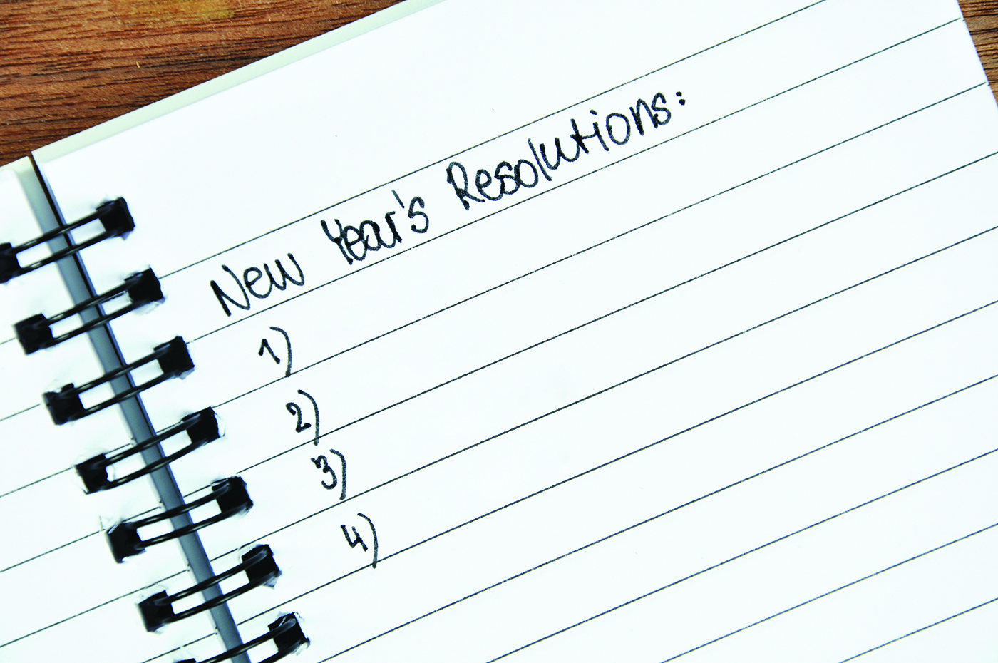 list of new year resolutions