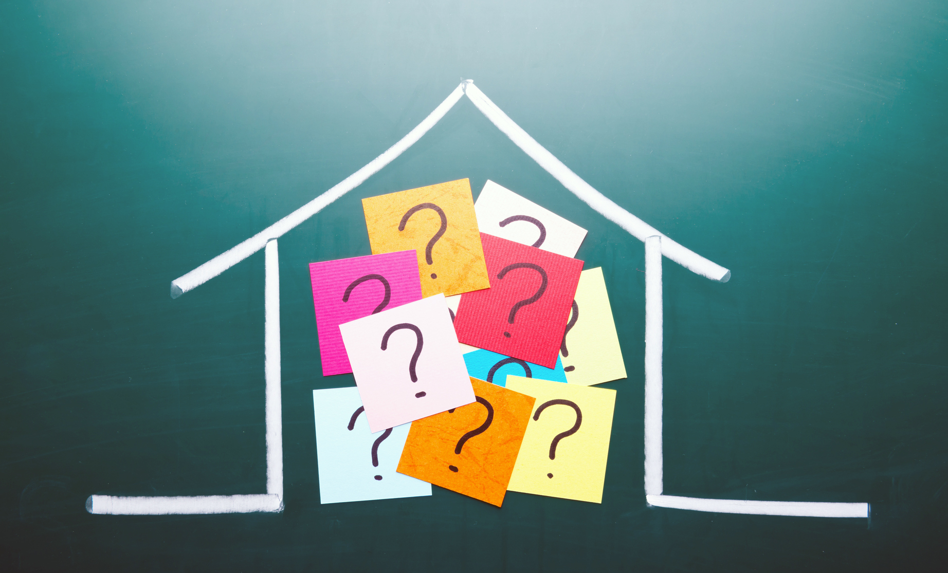 home with questions inside