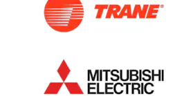 Trane, Mitsubishi Electric logos