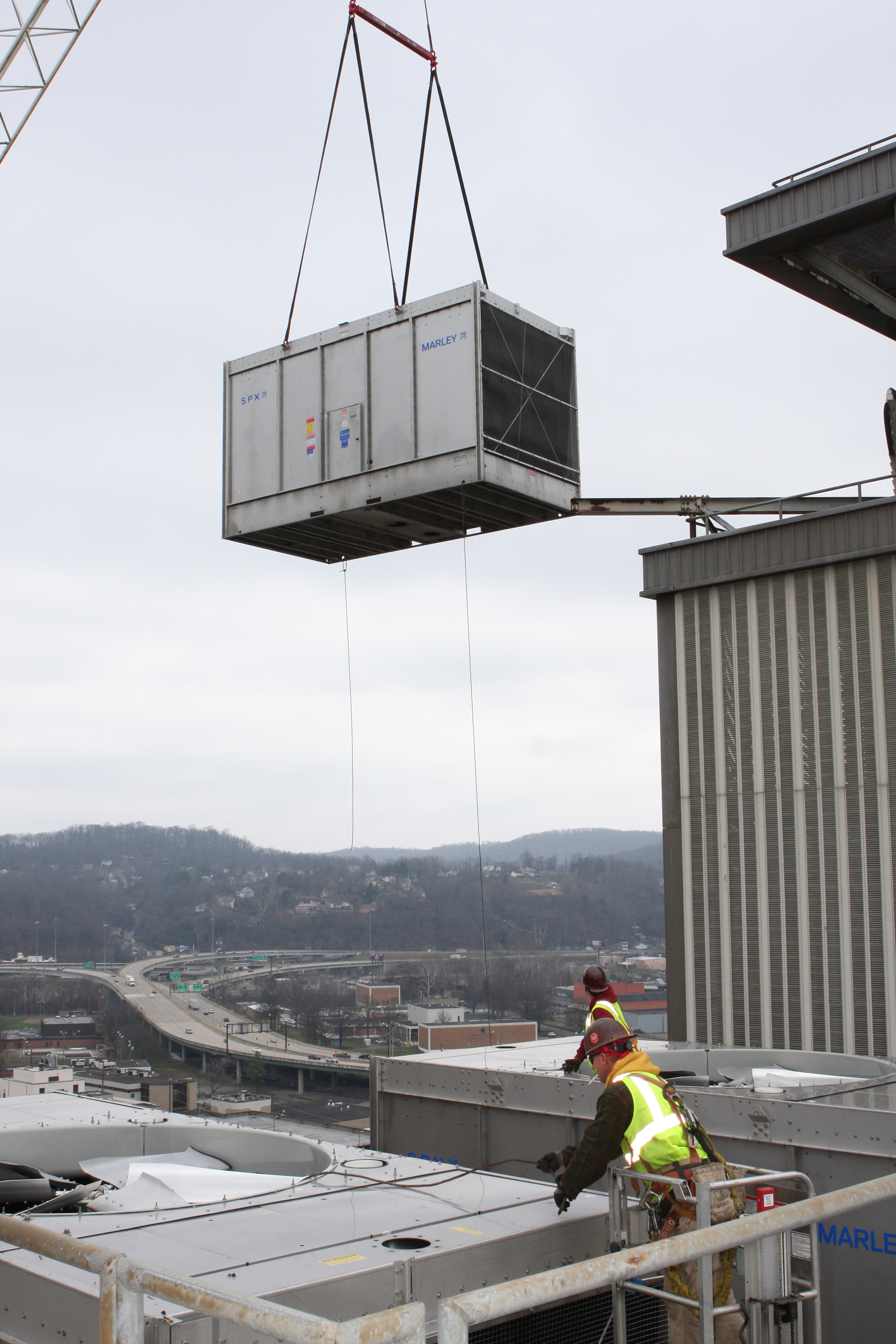 Casto cooling tower lift