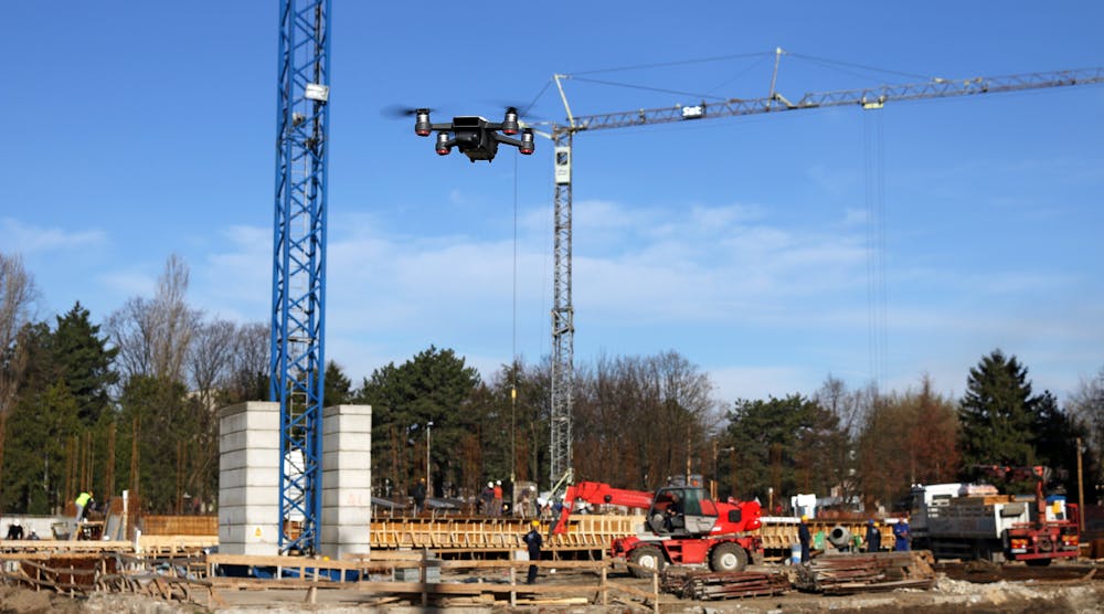 Contractingbusiness 13358 Link Drone At Construction Site