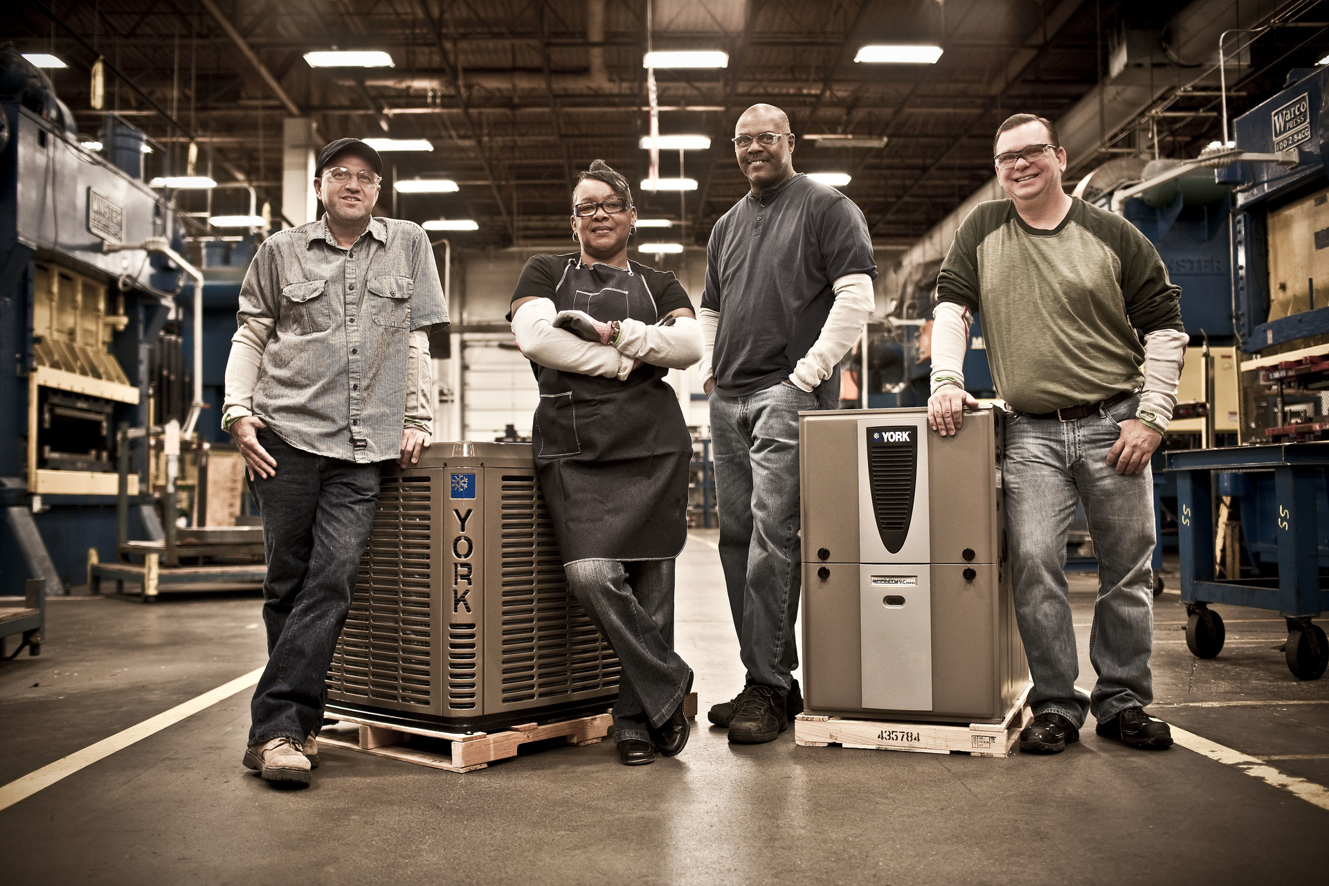 JCI YORK manufacturing team