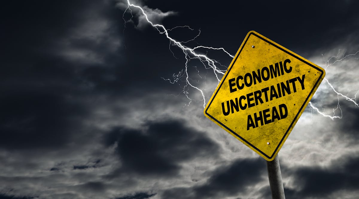 Contractingbusiness 13409 Economic Uncertainty Sign