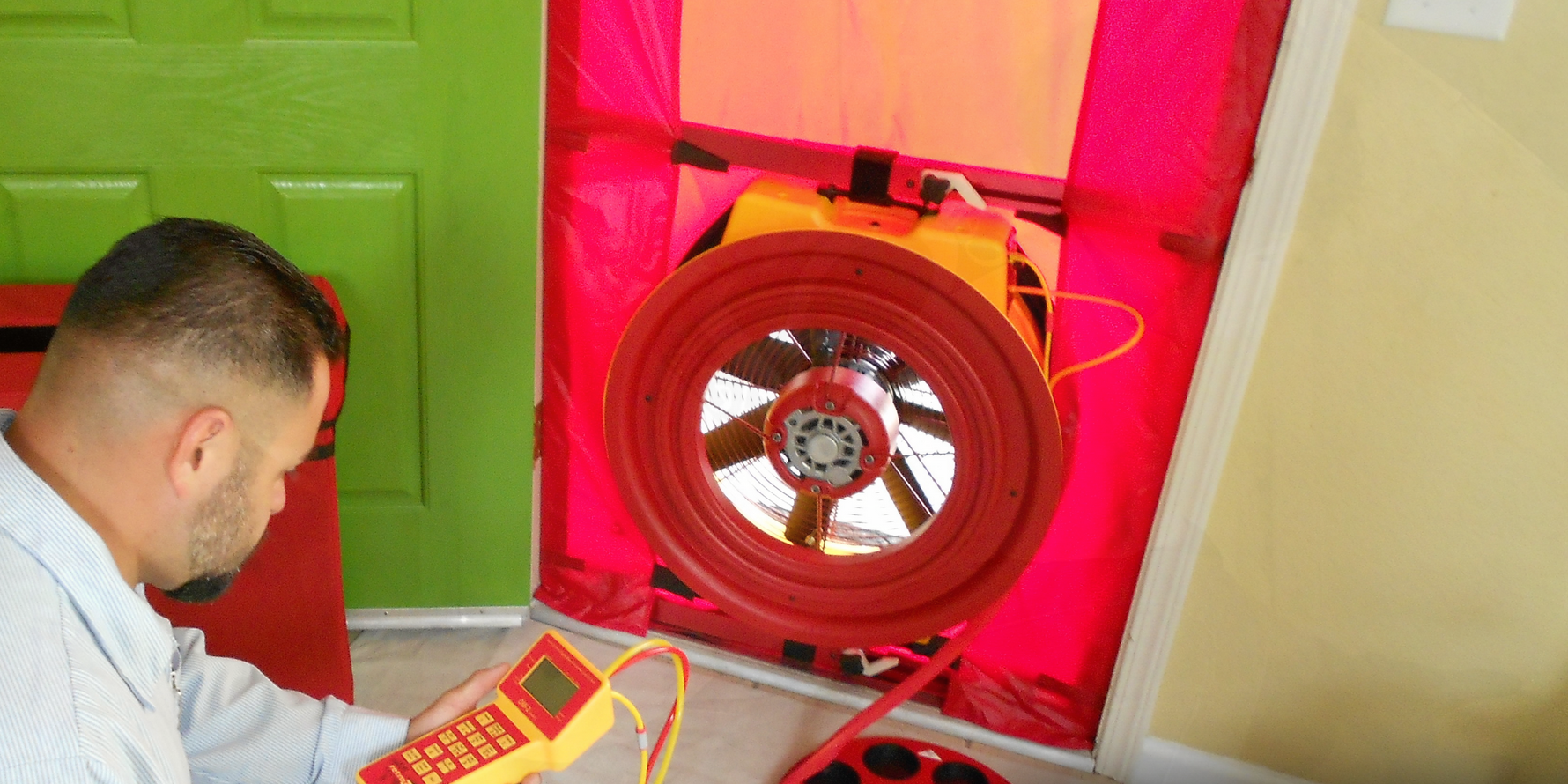 BPI blower door test