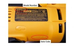 recalled DeWalt drill recalled DeWalt drill