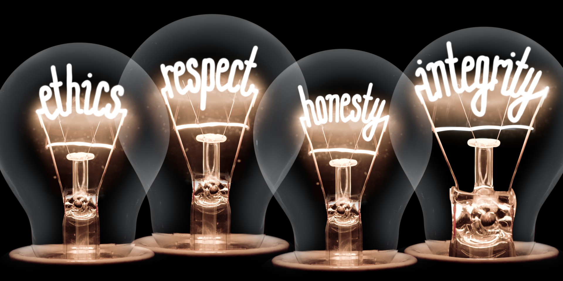 ethics honesty light bulbs