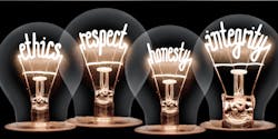 ethics honesty light bulbs ethics honesty light bulbs