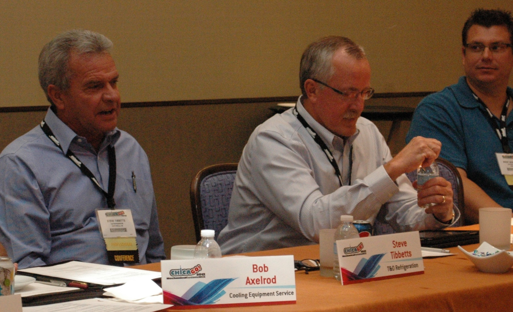 Steve Tibbetts and Mike Martin at the Refrigeration Roundtable