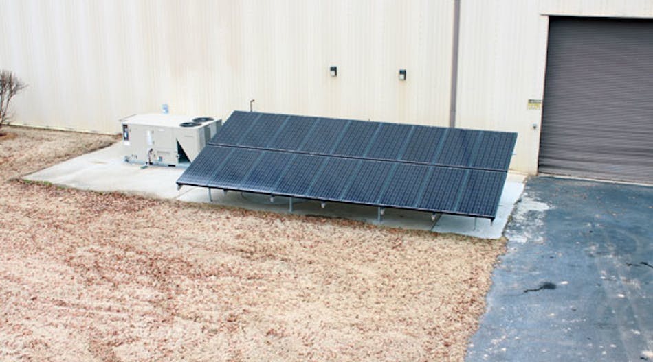 Air-conditioning unit connected to a PV power source