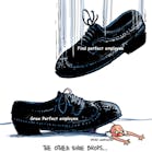 Is another shoe dropping on the HVAC industry? Graphic from TabToons@telus.net (claglecartoons.com)
