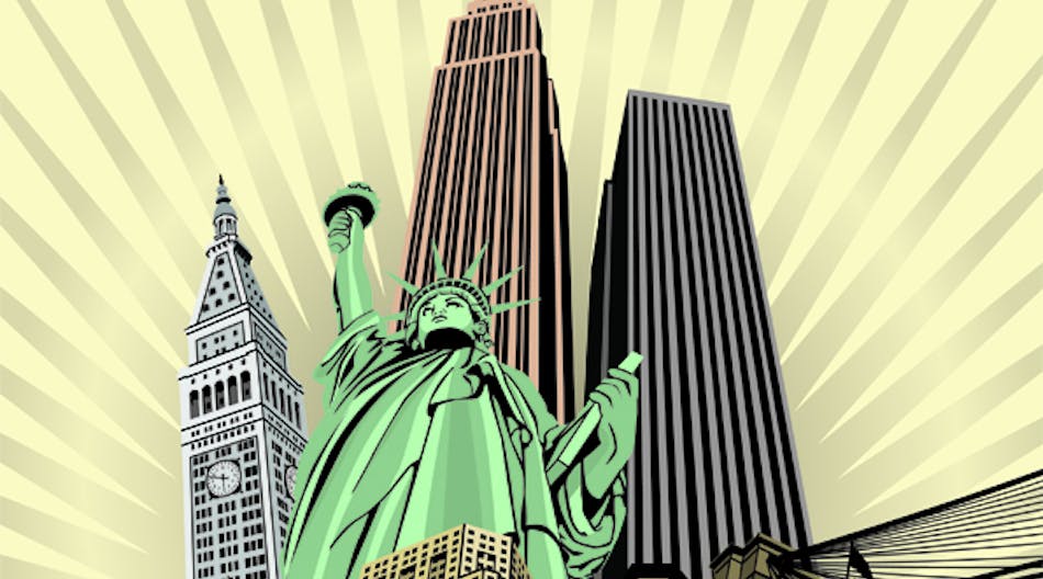 The 2014 edition of the AHR Exposition wil be held at the Javob Javits Center in New York City from January 21-23. This graphic was used on the cover of the January 2014 issue of Contracting Business.com magazine.
