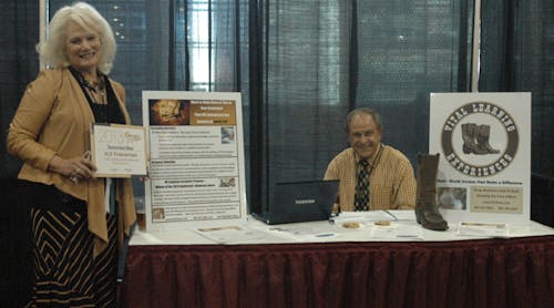 Vicki and John LaPlant at the 2013 Comfortech in Philadelphia. VLE Enterprises won a product showcase award at the show.