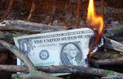 Poor cash flow is like burning money Poor cash flow is like burning money