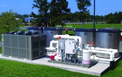 Trance sources report the Trane EarthWisetrade IceEnhanced AirCooled Chiller Plant provides an energy efficient more environmentally responsible cooling solution and is ideal for K12 and commercial buildings Photo courtesy of Trane Trance sources report the Trane EarthWisetrade IceEnhanced AirCooled Chiller Plant provides an energy efficient more environmentally responsible cooling solution and is ideal for K12 and commercial buildings Photo courtesy of Trane