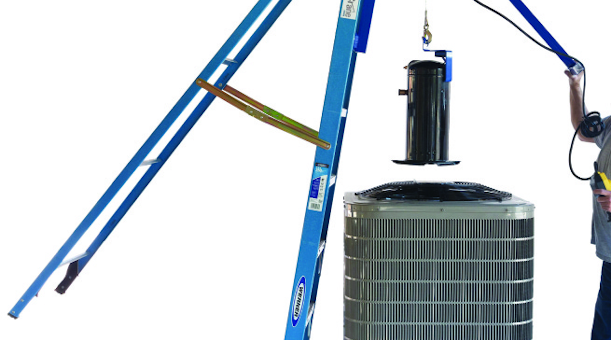 New Ladder Crane Compressor Hoist | Contracting Business