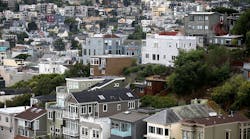 A view of homes on July 17, 2014 in San Francisco, California. According to a report by DataQuick, the median price of new or existing single-family homes and condos reached $1 million. (Photo by Justin Sullivan/Getty Images)