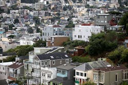 A vew of homes in San Francisco CA A vew of homes in San Francisco CA