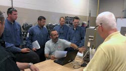 Keith Avery of Hampden Engineering provides training during the UA event Keith Avery of Hampden Engineering provides training during the UA event