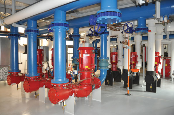 Three Armstrong pumps are shown at left