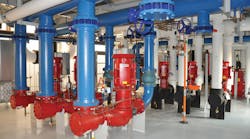 Three Armstrong pumps are shown at left Three Armstrong pumps are shown at left