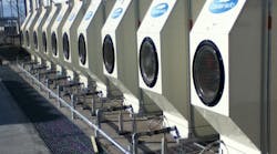 Coolerado M50 units lined up to serve the Kellogg&apos;s facility.