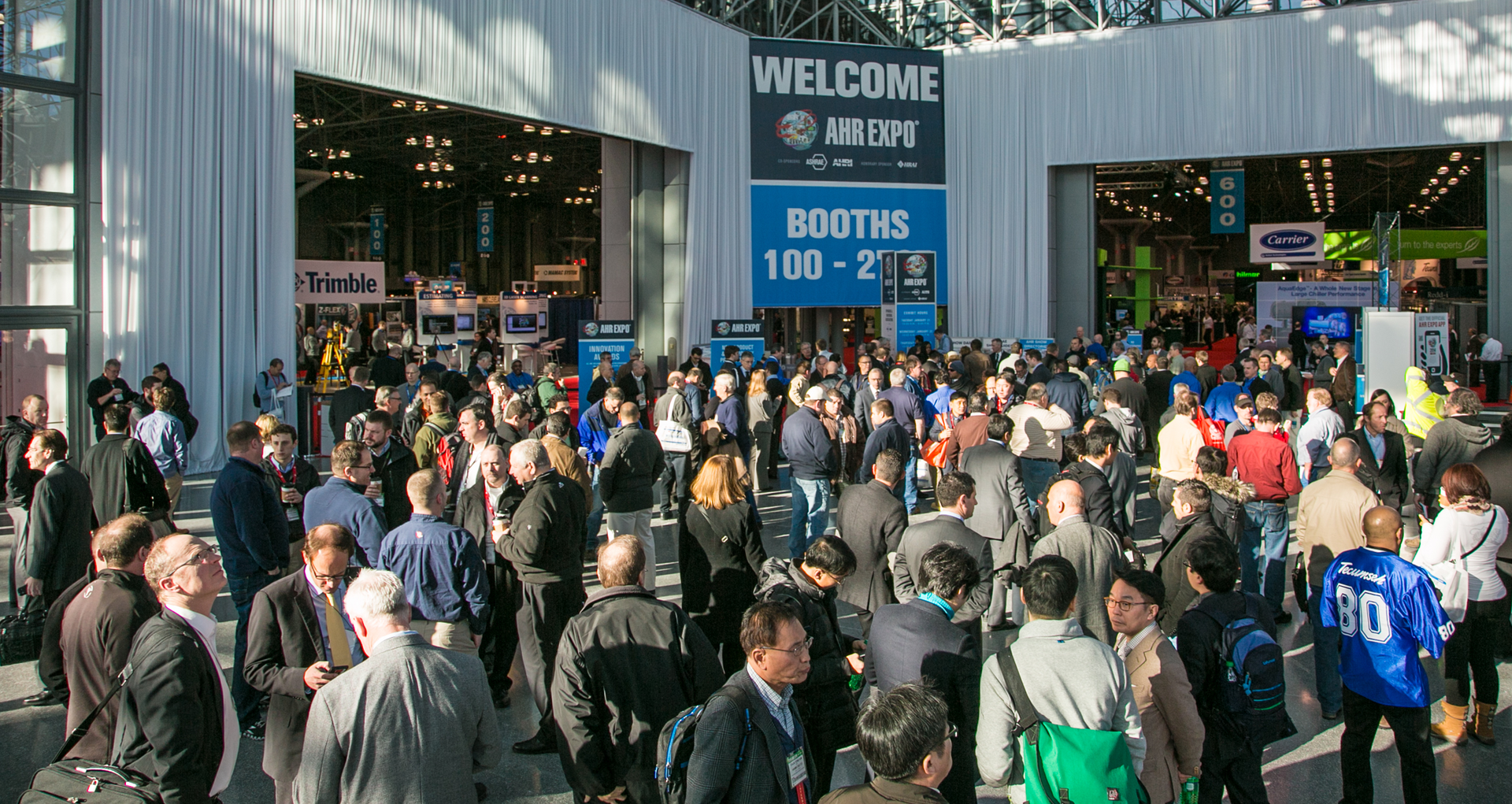 Scene prior to the opening of 2014 AHR Expo