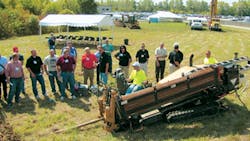 Directional boring demonstration during a ClimateMaster training day Directional boring demonstration during a ClimateMaster training day