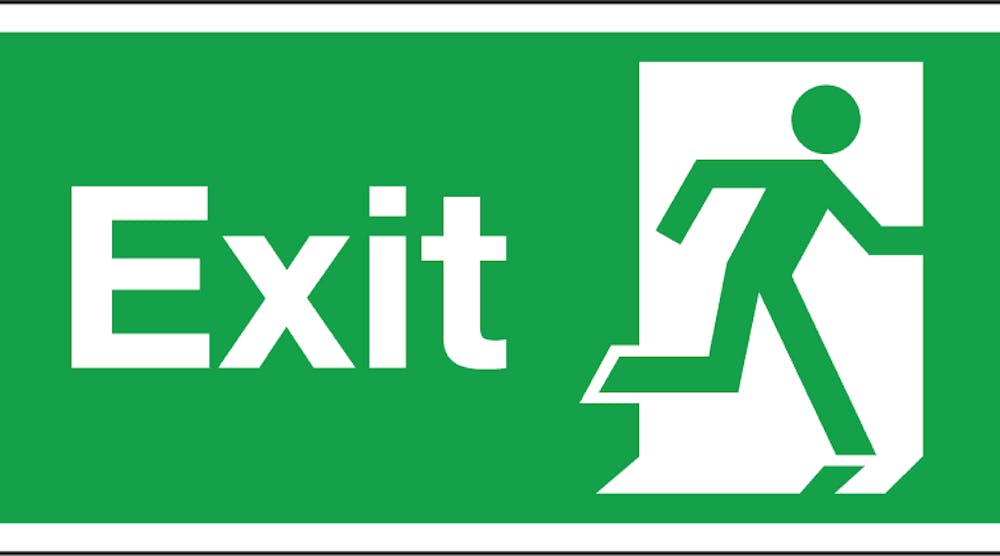 Contractingbusiness 3150 Exit Sign