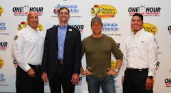 Pictured from left to right Scott Groskranz Mister Sparky electrician Mark Baker president of franchises for the three Direct Energy Services brands Mike Rowe and Pablo Becantur Mister Sparky electrician Pictured from left to right Scott Groskranz Mister Sparky electrician Mark Baker president of franchises for the three Direct Energy Services brands Mike Rowe and Pablo Becantur Mister Sparky electrician