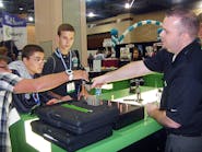 At the 2014 Comfortech show, many students stopped by on Student Day, to try hilmor products.