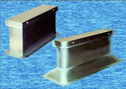 The supports have a high load bearing capacity attained by a system of internal bulkheads welded into position at specific intervals along the lengths of the rails The supports have a high load bearing capacity attained by a system of internal bulkheads welded into position at specific intervals along the lengths of the rails