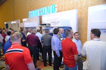 The Samsung Product Expo provided opportunities for contractor/dealer/salesperson discussions.