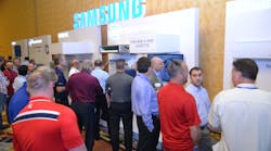 The Samsung Product Expo provided opportunities for contractor/dealer/salesperson discussions.