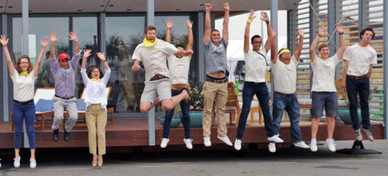 Congratulations to the Stevens Institute of Technology Its SURE House was designed to resist a storm the size of Hurricane Sandy that devastated New Jersey coastal areas in 2012Photo taken from Solar Decathalon website