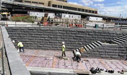 The snow melt project required correct placement of mats mesh and sensors Photos courtesy of Danfoss The snow melt project required correct placement of mats mesh and sensors Photos courtesy of Danfoss