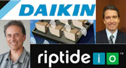 Michael Schwartz top right will join the Riptide board of directorsMike Franco CEO and cofounder Riptide IO said ldquoAs wersquove partnered over the last two years we believe as does Daikin Applied that there is significant potential in moving beyond the HVAC arena to the total building offeringquot