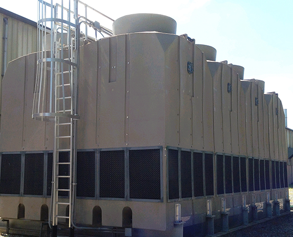 The new HDPE tower system provides an additional 30 percent more cooling capacity and can meet additional increases in the future