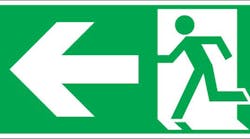 Contractingbusiness 4180 Fe0012 Fire Exit Sign Left