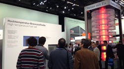 Viessmann displayed both high and low-temperature fuel cell technology in their booth (which was the size of a small city) during the ISH 2013 tradeshow event in Frankfurt, Germany.