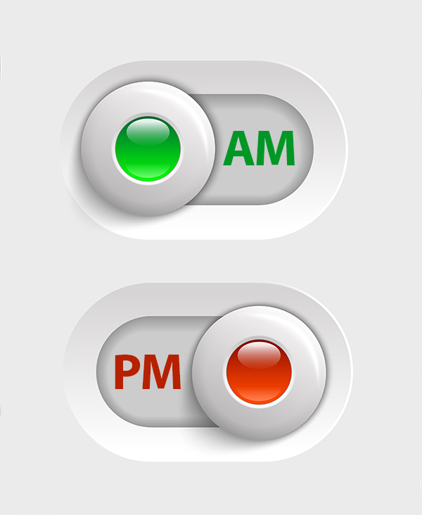 AM PM Button
