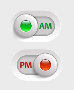 AM PM Button AM PM Button