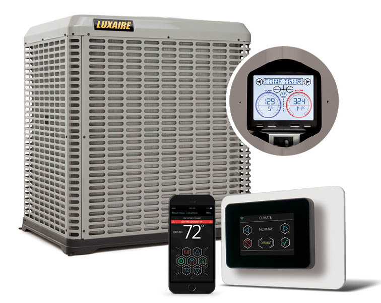 Luxaire Acclimate HVAC System Features Charge Smart Monitors ...