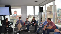 Appearing at Honeywell39s ldquoSmart Tech Smarter Expertsrdquo event were from left Stacey Higginbotham of IoT PodcastStacey on IOT Linden Tibbets Co Founder amp CEO IFTTT Ted Booth Senior Director of Honeywellrsquos User Experience Honeywell Andrew Thomas cofounder and Chief Revenue Officer SkyBell Rob Martens Futurist Director amp Vice President of Strategy amp Partnerships Schlage Brett Worthington Vice President of Global Business Development Samsung SmartThings Not pictured is Martin Heckmann Director