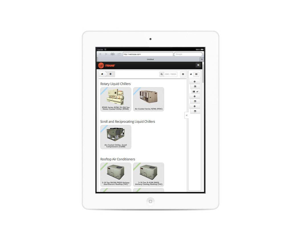 Trane Updates Mobile TOPSS Product Selection Tool for HVAC
