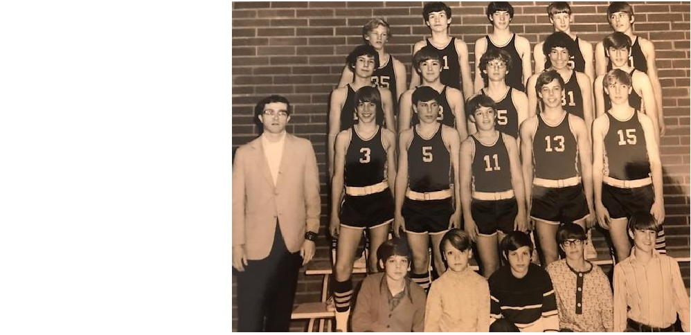 Mark Matteson's junior high basketball team