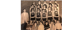 Mark Matteson's junior high basketball team Mark Matteson's junior high basketball team