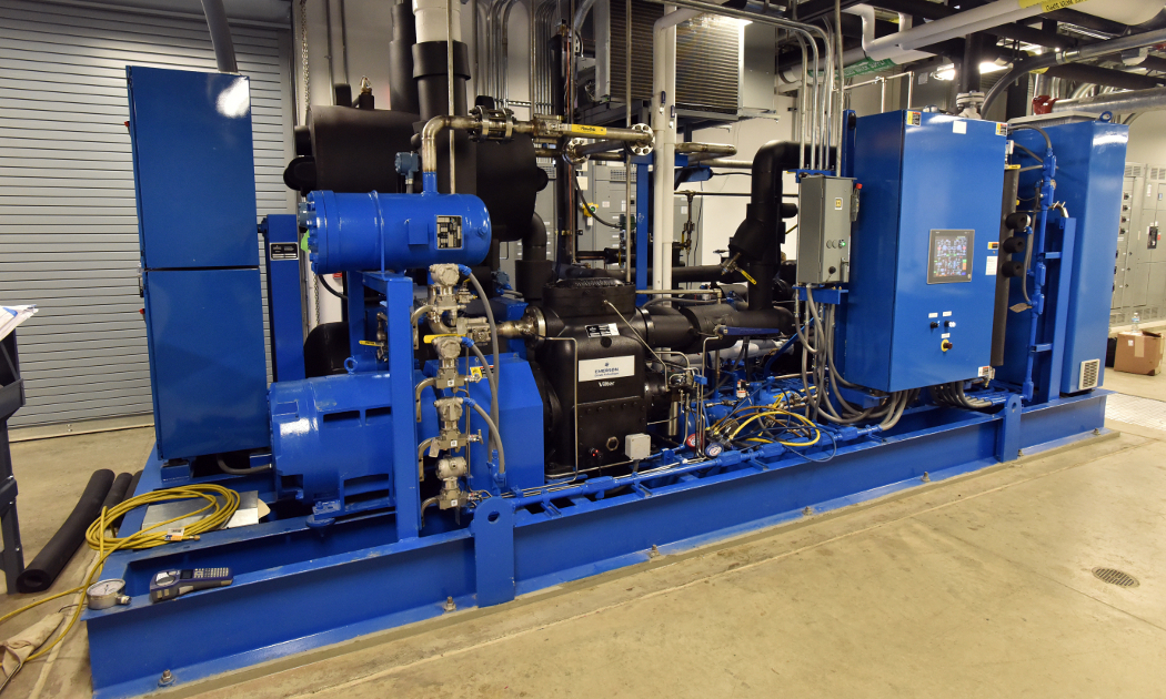 CO2 package unit with Vilter 550 compressor