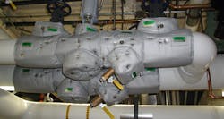 Insulation blankets cover pressure reducing valves. Photos courtesy of Shannon Enterprises.