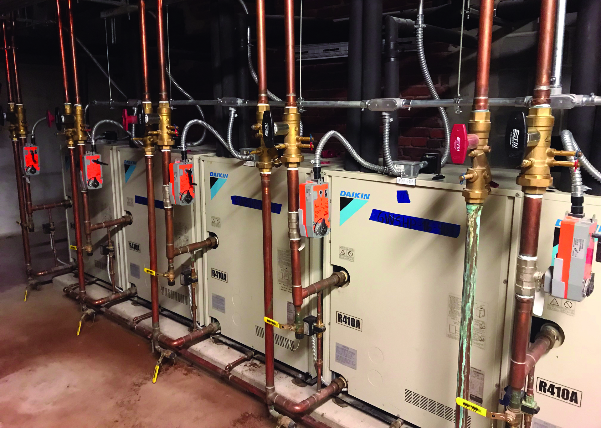 Daikin VRV mechanical room Ellington School